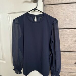 Ann Taylor Navy Blue Women's Top